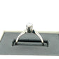 14K White Gold Diamond Lady's Solitaire Ring;  Size 8
