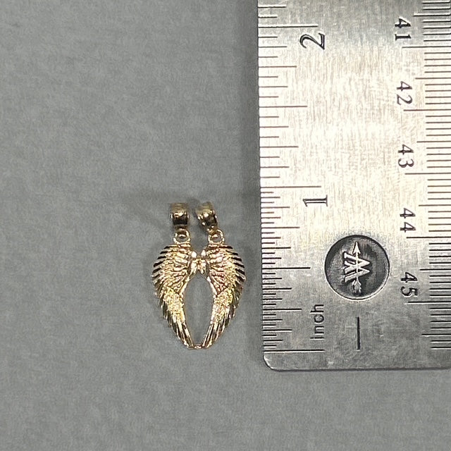 10K Yellow Gold Wings Pendant; 0.9g