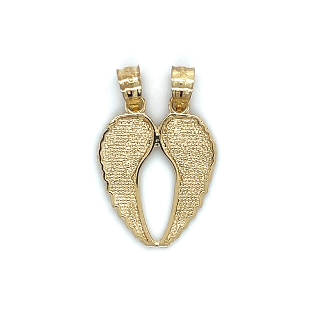 10K Yellow Gold Wings Pendant; 0.9g