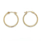 14K Yellow Gold Hoop Earrings; 0.6g