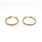 14K Yellow Gold Hoop Earrings; 0.6g