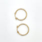 14K Yellow Gold Hoop Earrings; 0.6g