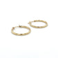 14K Yellow Gold Hoop Earrings; 0.6g