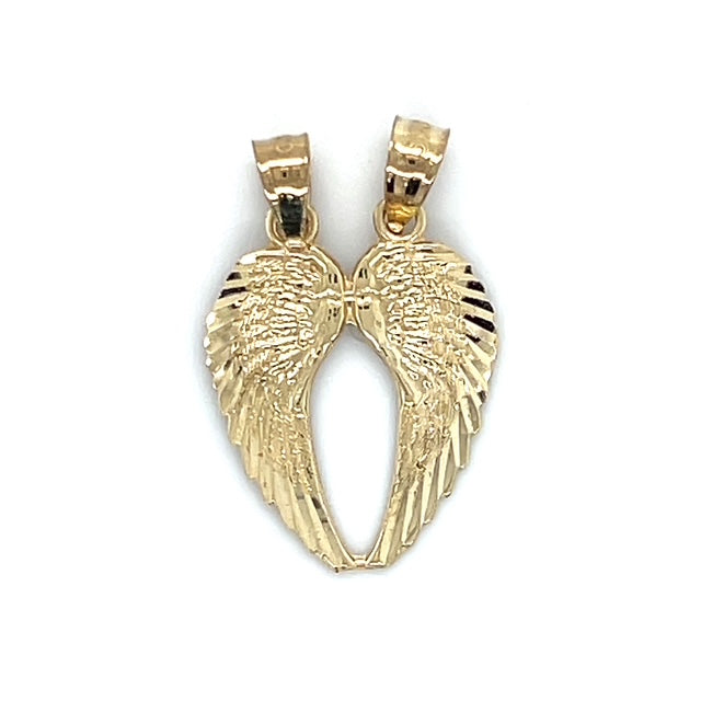 10K Yellow Gold Wings Pendant; 0.9g