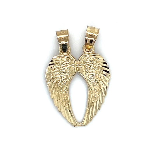 10K Yellow Gold Wings Pendant; 0.9g