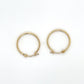 14K Yellow Gold Hoop Earrings; 0.6g