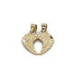 10K Yellow Gold Wings Pendant; 0.9g