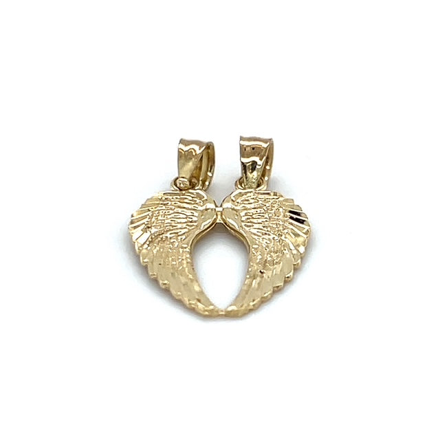 10K Yellow Gold Wings Pendant; 0.9g