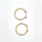 14K Yellow Gold Hoop Earrings; 0.6g