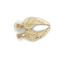 10K Yellow Gold Wings Pendant; 0.9g
