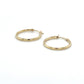 14K Yellow Gold Hoop Earrings; 0.6g