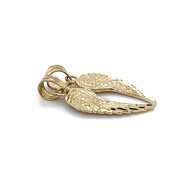 10K Yellow Gold Wings Pendant; 0.9g