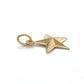 14K Yellow Gold Star Pendant; 0.6DWT