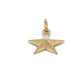 14K Yellow Gold Star Pendant; 0.6DWT