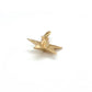 14K Yellow Gold Star Pendant; 0.6DWT