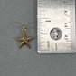 14K Yellow Gold Star Pendant; 0.6DWT