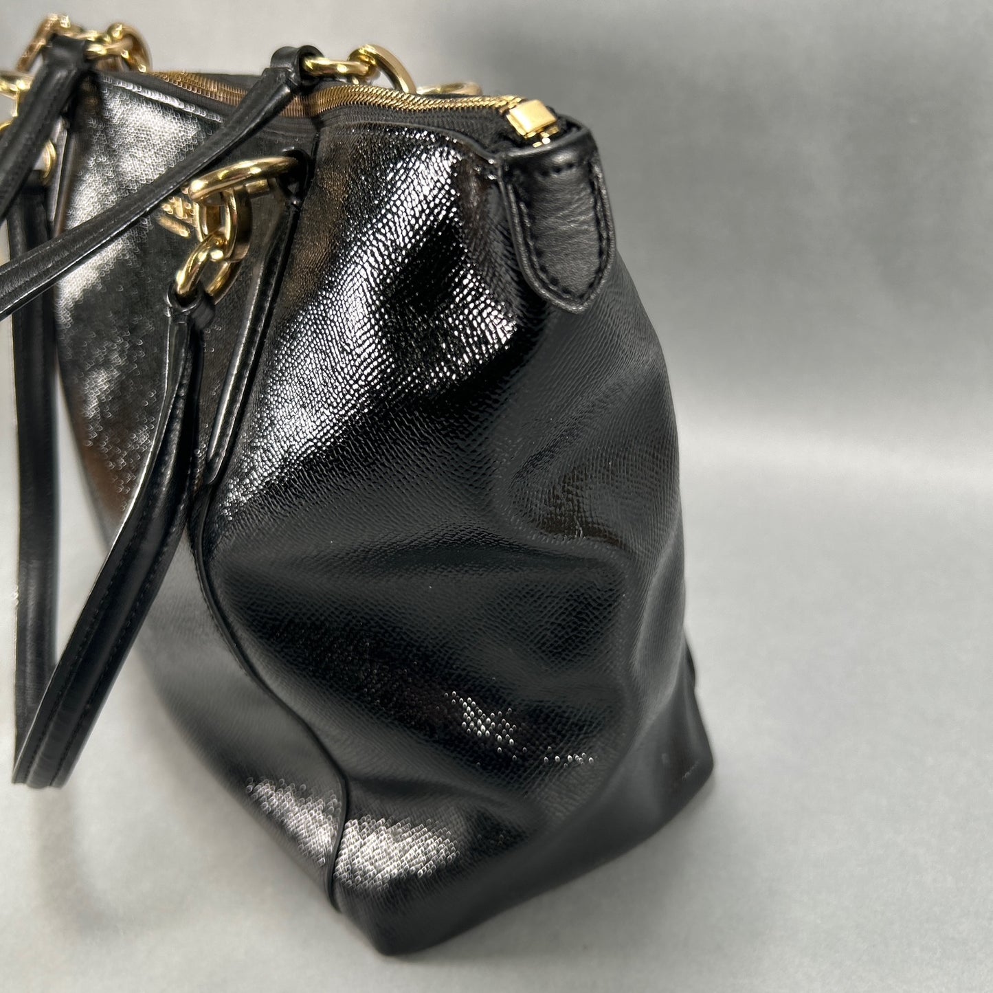 Coach Ava Leather Tote Bag - Black