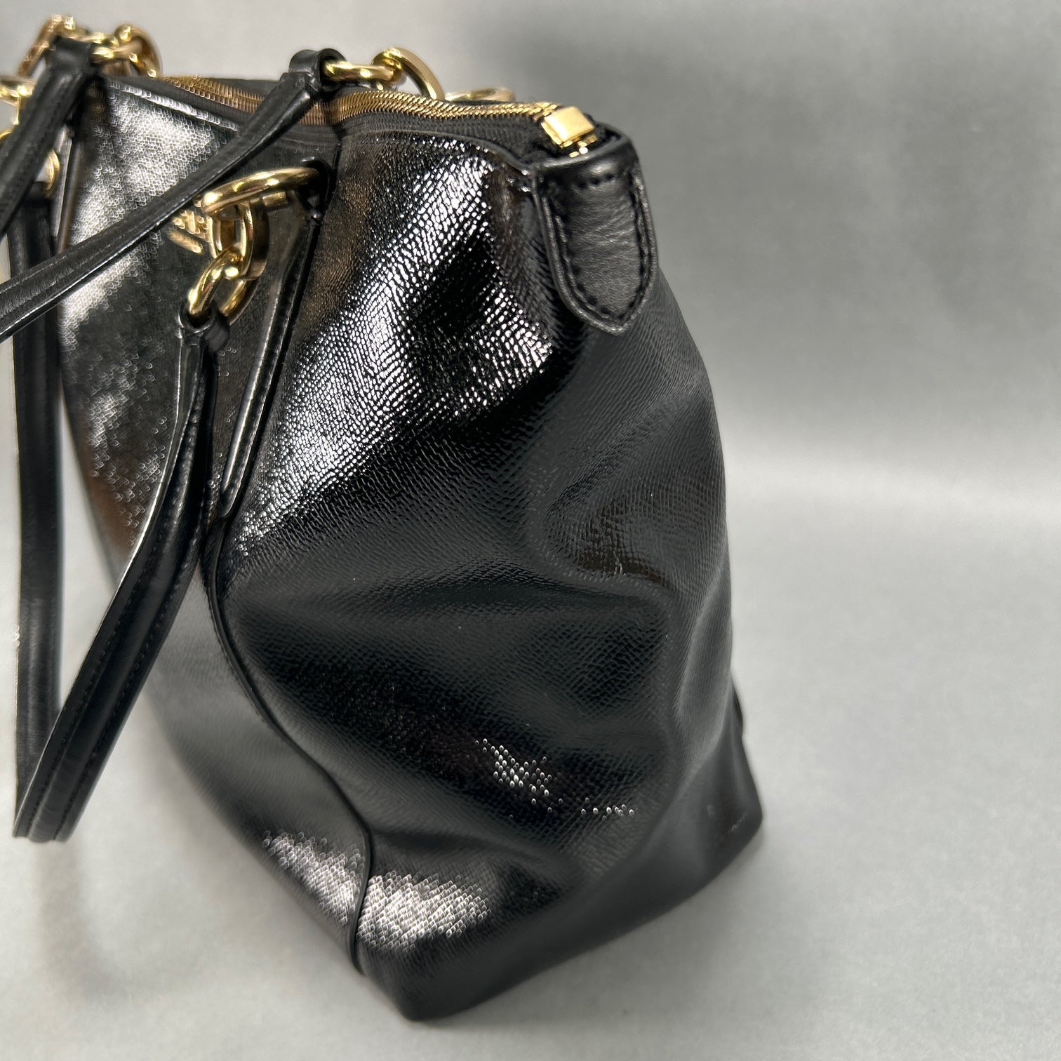 Coach Ava Leather Tote Bag - Black