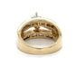 14K Yellow Gold Diamond Lady's Ring; Size 6.5