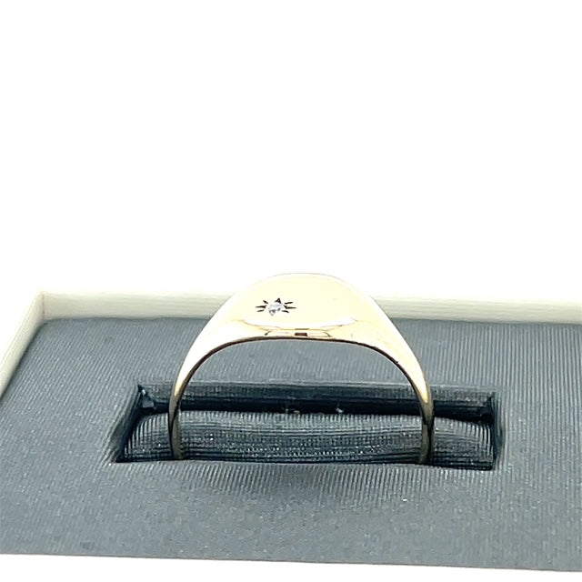 10K Yellow Gold Diamond Ring; Size 6