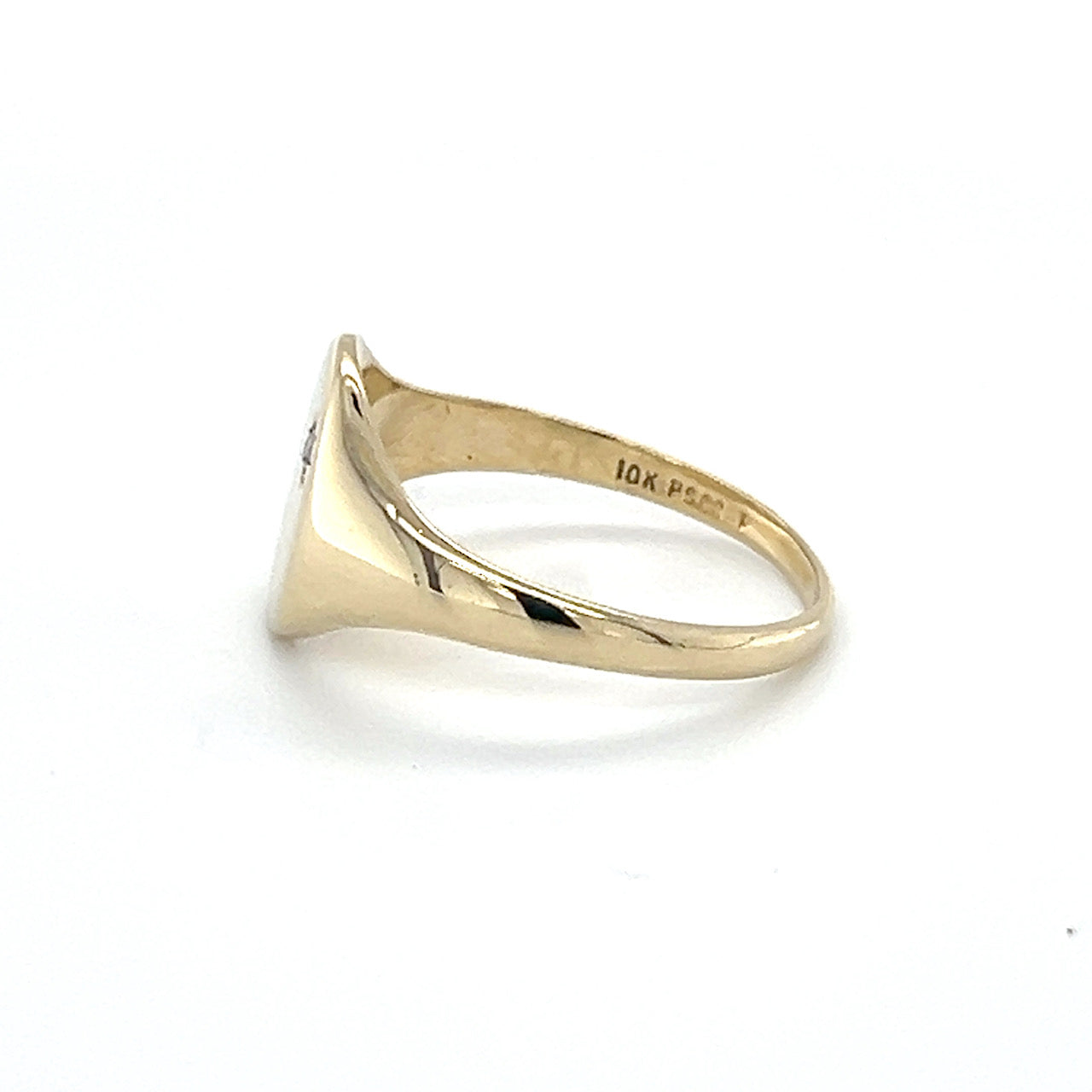 10K Yellow Gold Diamond Ring; Size 6