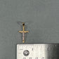 10K Two-Tone Gold Jesus on a Cross Pendant