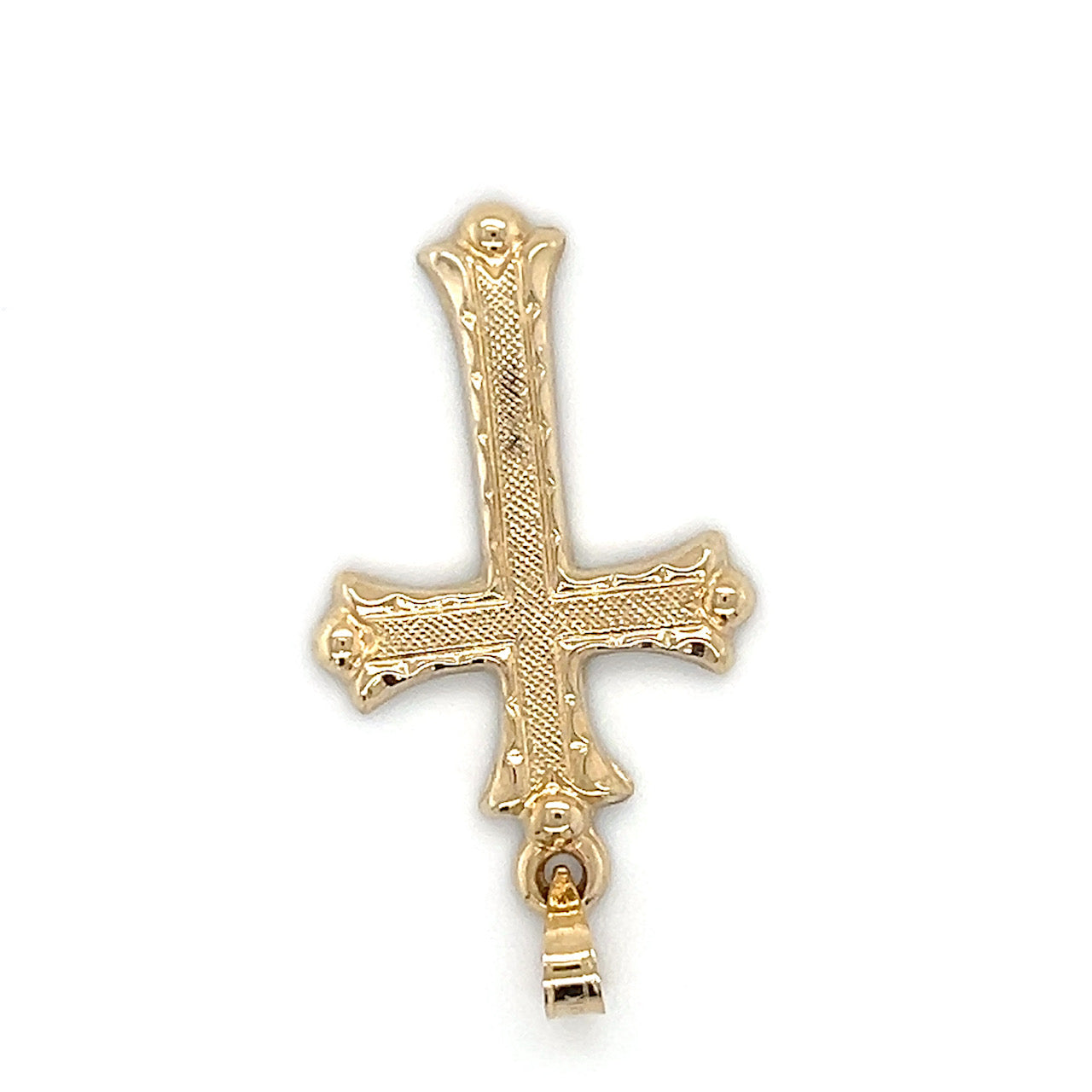 14K Yellow Gold Cross Pendant