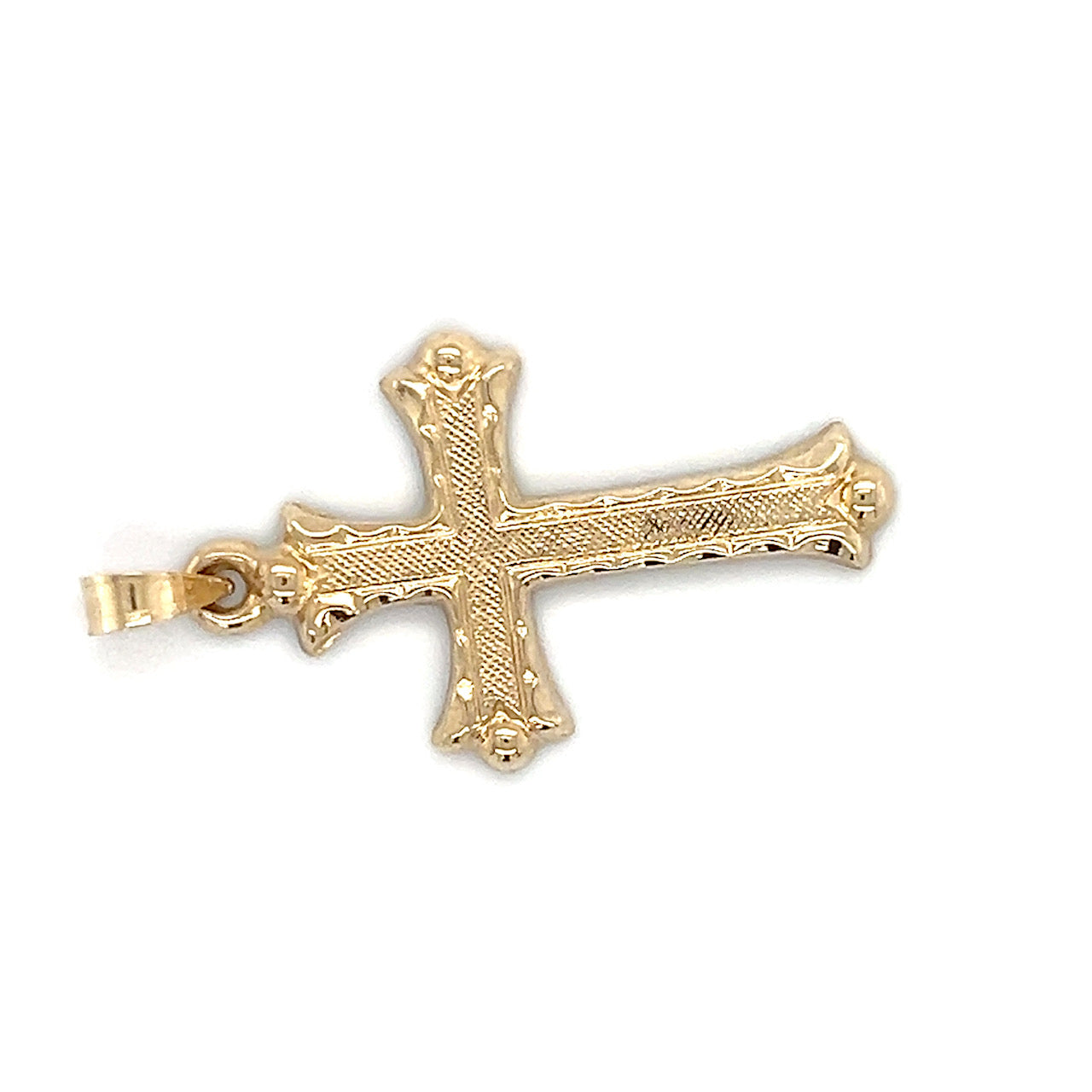 14K Yellow Gold Cross Pendant