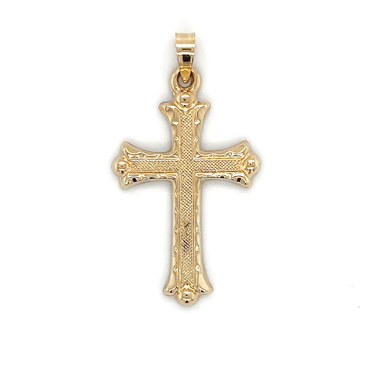 14K Yellow Gold Cross Pendant