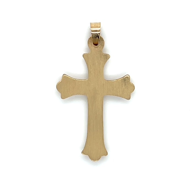 14K Yellow Gold Cross Pendant