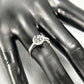 10K White Gold Sapphire Lady's Accent Ring; Size 7