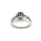 10K White Gold Sapphire Lady's Accent Ring; Size 7