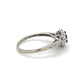 10K White Gold Sapphire Lady's Accent Ring; Size 7