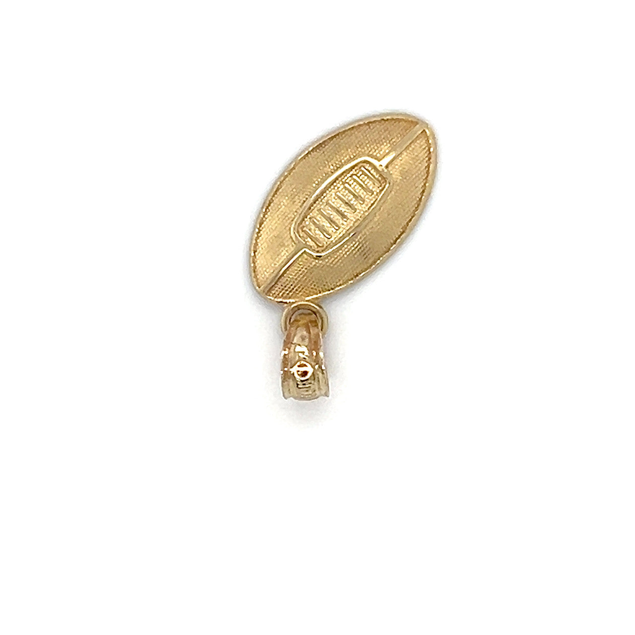 10K Yellow Gold Football Pendant