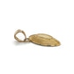 10K Yellow Gold Football Pendant