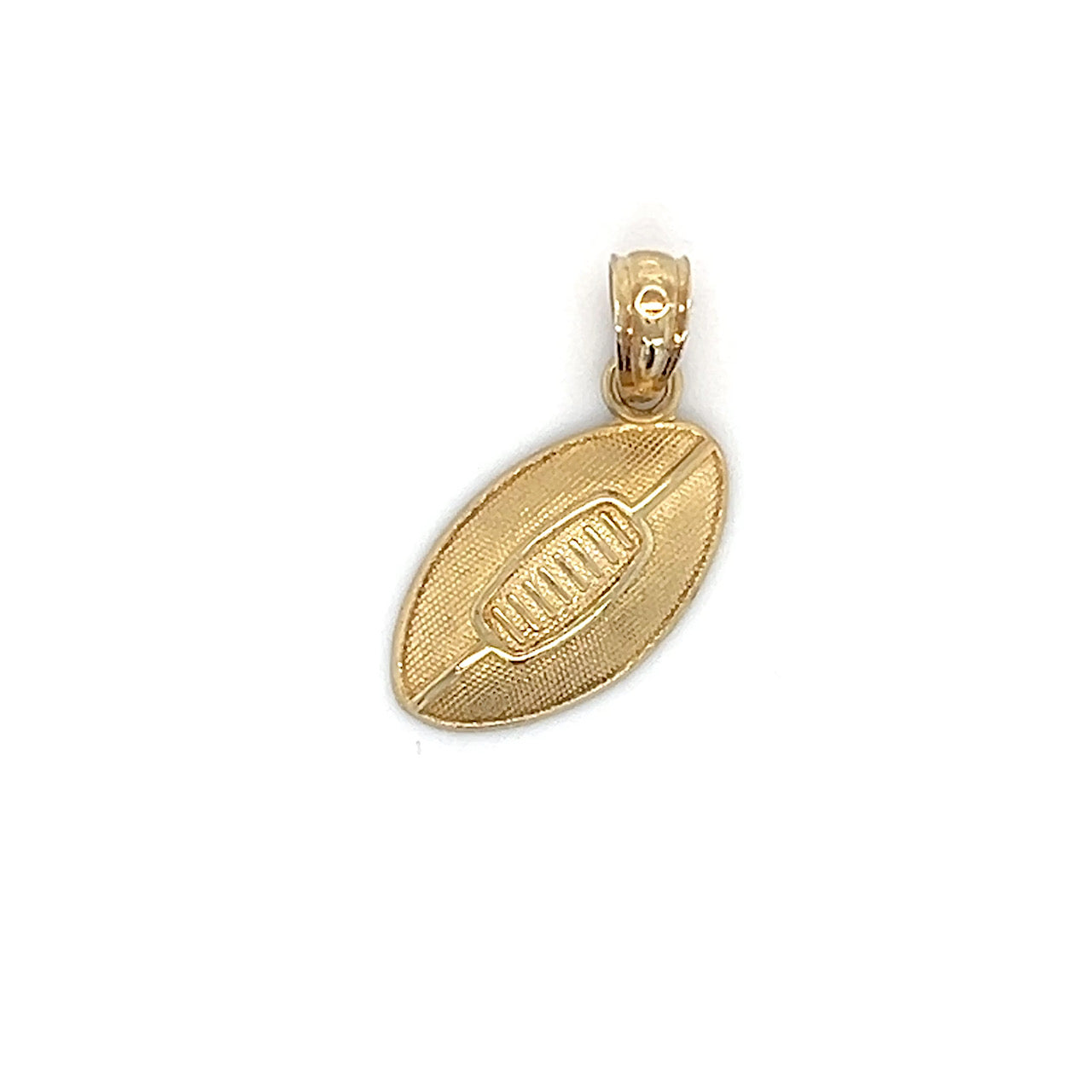 10K Yellow Gold Football Pendant