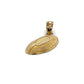 10K Yellow Gold Football Pendant