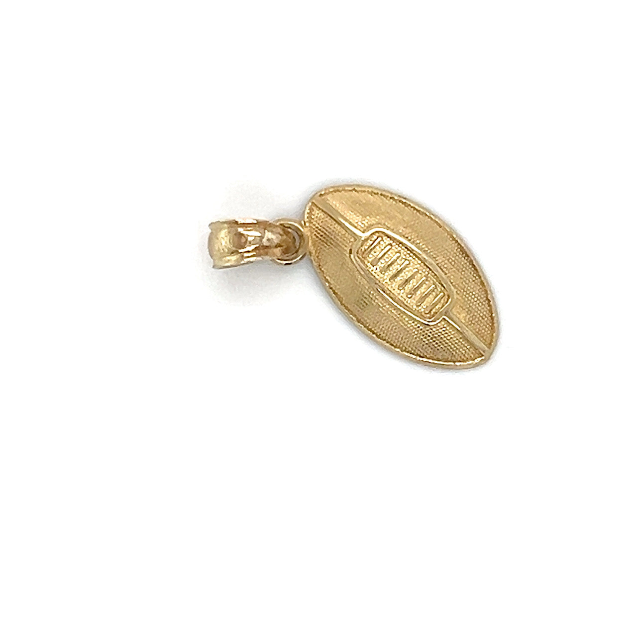 10K Yellow Gold Football Pendant