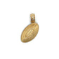 10K Yellow Gold Football Pendant