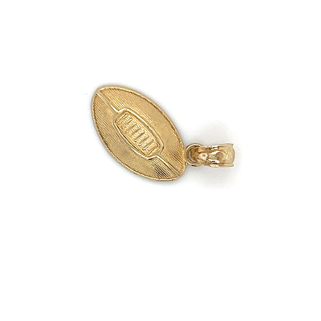 10K Yellow Gold Football Pendant