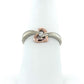 10K Two-Tone Gold Diamond Heart Ring; Size 7.5