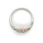 10K Two-Tone Gold Diamond Heart Ring; Size 7.5