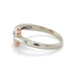 10K Two-Tone Gold Diamond Heart Ring; Size 7.5