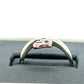 10K Two-Tone Gold Diamond Heart Ring; Size 7.5