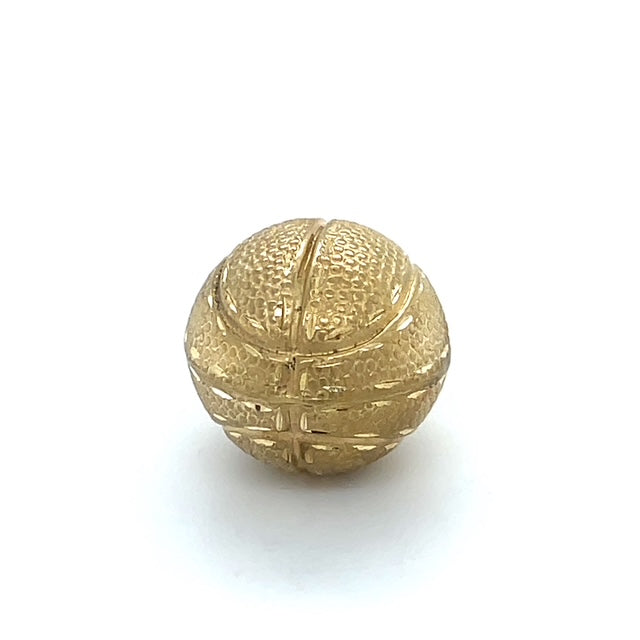 14K Yellow Gold Basketball Pendant
