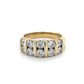 14K Yellow Gold Diamond Lady's Fashion Ring; Size 7