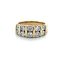 14K Yellow Gold Diamond Lady's Fashion Ring; Size 7