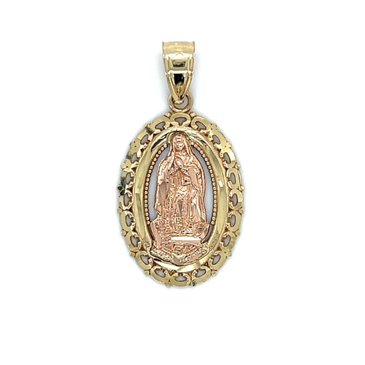 10K Two-Tone Gold Pendant