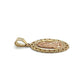 10K Two-Tone Gold Pendant