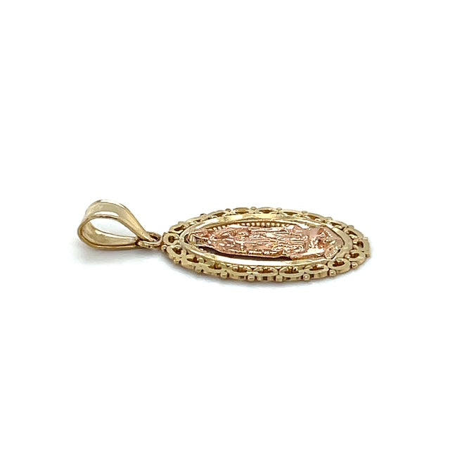 10K Two-Tone Gold Pendant